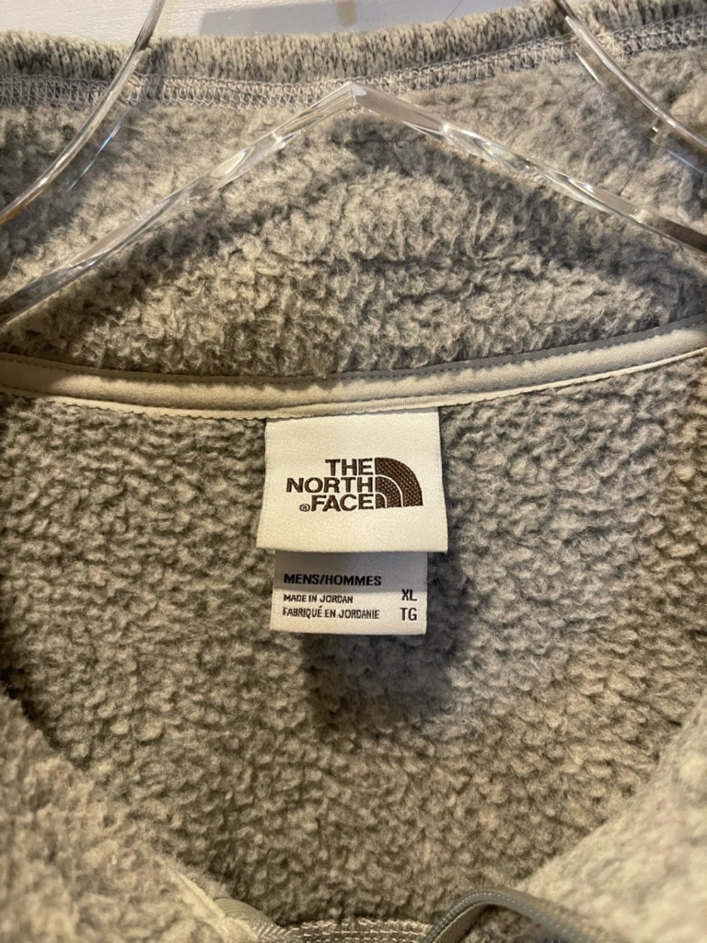 The North Face Men’s Gordon Lyons Gray Heather Fleece Jacket Size XL - Picture 2 of 7